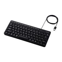 エレコム TK QT11MUMBK 有線キーボード 静音 テンキーレス 日本語 USB A接続 AI起動キー 排水機構 メンブレン ブラック TKQT11MUMBK | タンタンショップ