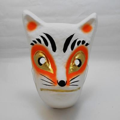 三春 和紙 お面 Amazon | [相楽製作所] 張子でできた狐面 狐のお面 白 白狐 和風