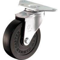 ハンマー　プレート式コーナーキャスター　旋回式ゴム車輪　６５ｍｍ (220ER65) (813-7160) | タツマックスメガ
