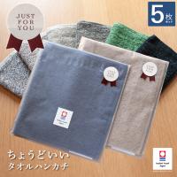プチギフト タオルハンカチ 今治 5枚セット シール付き ハンカチ メンズ  ハンドタオル 個包装 お配り お渡し ギフト タオル  22.5×23cm Tps-152foryou-5set | TAVARAT・タバラット
