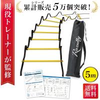 トレーニングラダー ラダー トレーニング サッカー フットサル バスケット 野球 陸上 敏捷性 瞬発力 持ち運び 軽量 初心者 収納袋 5m 9枚 | TCC Online Shop