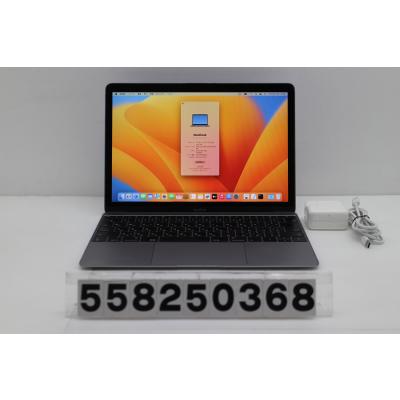 ノートパソコン Apple MacBook Retina 12in 2017 A1534 スペースグレイ