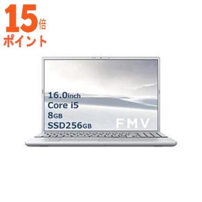 n*5様 Fujitsu LIFEBOOK ホワイト ノートPC FMVA45D 富士通 ノートパソコン Office搭載 新品 同様 Win10 SSD Blu-ray