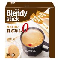 AGF ブレンディ スティック カフェオレ 甘さなし 100本   スティックコーヒー    無糖 | Wonder-SHOP