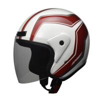 【送料無料】【LEAD(リード工業)】 【4952652151073】APRET ホワイト　アペレート ジェットヘルメット フリーサイズ バイク オートバイ &lt;br&gt; | 八百万堂