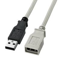 USB延長ケーブル(0.5m・ライトグレー) SANWA SUPPLY (サンワサプライ) KU-EN05K | あっと!テラフィ ヤフー店