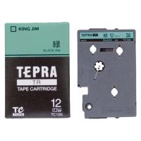 テプラTRテープカートリッジパステル/緑/12ミリ KING JIM (キングジム) TC12G | あっと!テラフィ ヤフー店