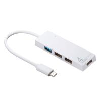 USB Type C コンボハブ(4ポート)ホワイト SANWA SUPPLY (サンワサプライ) USB-3TCH7W | あっと!テラフィ ヤフー店