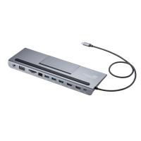 USB Type-Cドッキングステーション(HDMI/VGA対応) SANWA SUPPLY (サンワサプライ) USB-CVDK8 | あっと!テラフィ ヤフー店