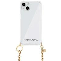 PHONECKLACE チェーンショルダーストラップ付きクリアケース for iPhone 13 ゴールド  PN21590i13GD | テルショップ・ジャパン Yahoo!店