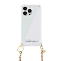 PHONECKLACE チェーンショルダーストラップ付きクリアケース for iPhone 13 Pro ゴールド  PN21602i13PGD | テルショップ・ジャパン Yahoo!店