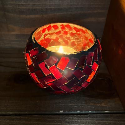 キャンドルホルダー（色：レッド系）｜インテリア雑貨｜家具