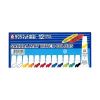 サクラクレパス　EMW13　マット水彩12色(白2本入り)ラミネートチューブ入り（5ml) | オフィス用品の販売 てんぶん