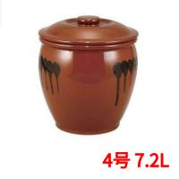 半胴瓶 蓋付 半胴瓶 4号 7.2L 紅星窯 高さ290 外径:245 /業務用/新品/小物送料対象商品 | 業務用厨房機器のテンポス