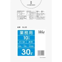 HHJ ポリ袋 30L 透明  0.030mm 800枚 10枚×80冊入 GL33 | 店舗用品ショップ