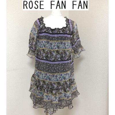 Rose Fan Fan セーラーワンピース Rose Fan Fan セーラーワンピース チェリーローズ柄セーラー