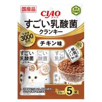 クロネコゆうパケット送料無料　いなば　国産　 CIAO　すごい乳酸菌クランキー　チキン味　22ｇ×5袋　P-234　猫用　ドライフード　総合栄養食　 | TEPEC