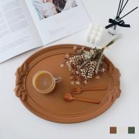 倉庫出荷 トレー トレイ ベージュ ブラウン グリーン おしゃれ かわいい 北欧 韓国 インテリア お盆 おぼん インテリアトレイ Pease 100 Pease 通販 Yahoo ショッピング