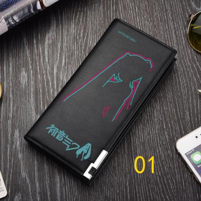 【未使用/希少】 初音ミク 本革ウォレット＆名刺入れセット 特製ギフトボックス 初音ミク』をイメージした スタイリッシュな本革財布と名刺入れが