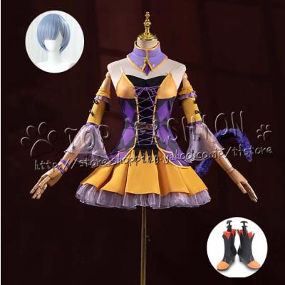即発送⭕️Mサイズ24cmフルセットリゼロ レム コスプレ衣装 ウィッグ 靴 即発送⭕️Mサイズ24cmフルセットリゼロ レム コスプレ衣装