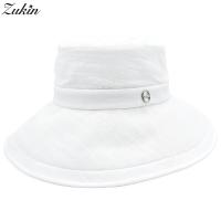 国産 日本製 ズキン レディース ハット Zukin UV ホワイト 白 婦人 帽子 春夏 11-24114 | ザ・カルチェラタンハット