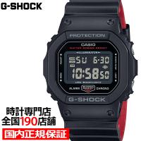 G-SHOCK 5600シリーズ ブラック&amp;レッド DW-5600UHR-1JF メンズ 腕時計 電池式 デジタル スクエア 反転液晶 国内正規品 カシオ | ザ・クロックハウス Yahoo!店