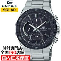 カシオ エディフィス ソーラー サファイア EFS-S560YDB-1AJF メンズ 腕時計 シルバー ブラック | ザ・クロックハウスPlus+ヤフー店