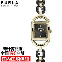 FURLA フルラ CHAIN SQUARE チェーン スクエア FL-WW00026002L2 レディース 腕時計 クオーツ 電池式 アセテートベルト ブラック | ザ・クロックハウスPlus+ヤフー店