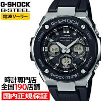 G-SHOCK G-STEEL ミドルサイズ 電波ソーラー メンズ 腕時計 アナログ デジタル ブラック メタル GST-W300-1AJF カシオ 国内正規品 | ザ・クロックハウスPlus+ヤフー店