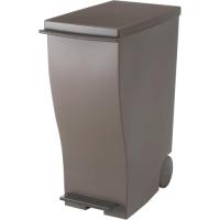 I'mD (アイムディー) ふた付き ゴミ箱 キャスター付 Kcud クード スリムペダル オールブラウン 33L KUD30ABR 45リット | THE LIGHT HOUSE