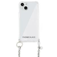 PHONECKLACE チェーンショルダーストラップ付きクリアケース for iPhone 13 シルバー 4570047555895 | THE PROOF FACTORY