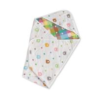 送料無料 日本製 アフガン おくるみ 6重ガーゼ ひよこ柄 くま柄