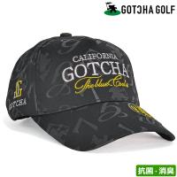 クーポン有 ガッチャゴルフ 2024 消臭 抗菌 ベーシック キャップ 241GG8700 総柄 ロゴ刺繍 GOTCHA GOLF  24SS ゴルフウェア 帽子 DEC2 | サードウェイブ 365スポーツ