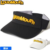 ラウドマウス 撥水 ロゴ バイザー 773961 日本規格 3WF2 Loudmouth サンバイザー 刺繍 帽子 無地 シンプル メンズ レディース SEP2 | サードウェイブ 365スポーツ