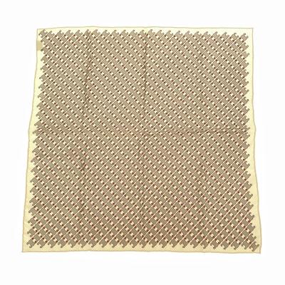 ★CELINE★ スカーフ 大判 マカダム 羽根 リング シルク ブラウン 楽天市場】【中古】 CELINE セリーヌ スカーフリング マカダム