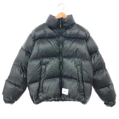 WTAPS ブラック ダウンジャケット WTAPS ダブルタップス ダウンジャケット シンプル無地 ゆったり
