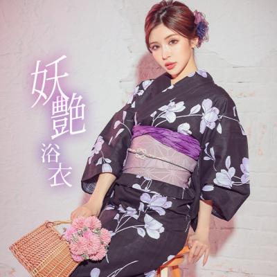 浴衣 紫 黒のおすすめ人気商品一覧 通販 - Yahoo!ショッピング