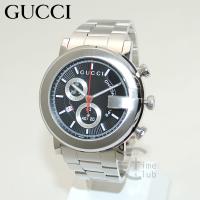 付属品なし GUCCI（グッチ） 時計 腕時計 YA101309 Gラウンド クロノグラフ シルバー/ブラック メンズ ブレス | タイムクラブ Yahoo!店