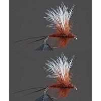 バレーヒル コンプリートフライ 2ヶ入り ドライフライ D2 CDCソラックスダンA ブラウン / ネコポス便OK | TIPSヤフーショッピング店