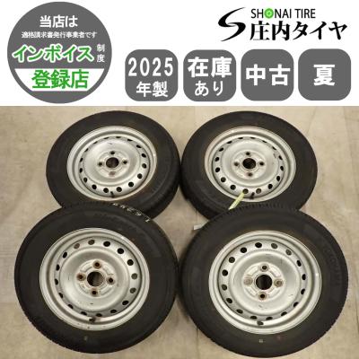 155/70R13 鉄チンホイール タイヤ付き 4本セット 溝あり 155 70r13 75s 4本セット（自動車用タイヤ、ホイール）｜自動車 | 車