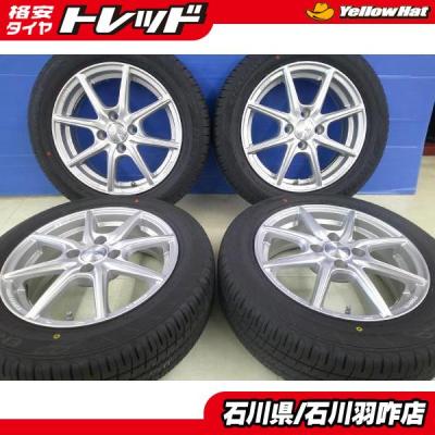 185/60r15（DUNLOP／自動車 夏タイヤホイールセット）（穴数：4穴