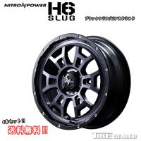 ナイトロパワー H6SLUG 17インチ 6.5J P.C.D:100 4穴 インセット：45 ブラッククリア/ピアスドリルド ホイール4本セット | タイヤディーラー2号店