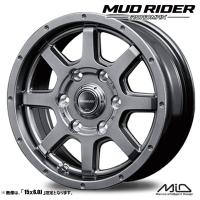 4本セット ROADMAX ロードマックス MUDRIDER マッドライダー15インチ リム幅6.0J インセット+33 6穴 PCD139.7 メタリックグレー 200系ハイエース  MID | タイヤ市場ショッピング