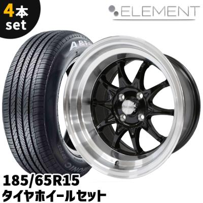 185 65 r15（ブランド登録なし／自動車 夏タイヤホイールセット）（穴