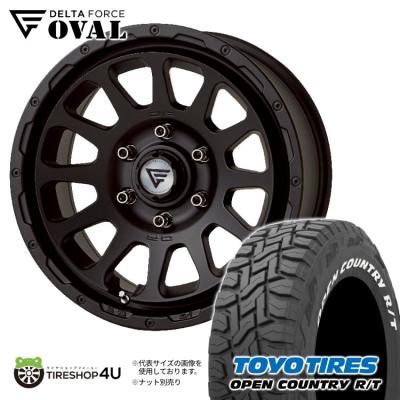デルタフォース　オーバル　16インチ オープンカントリーセット　ハイエース ハイエースにデルタフォースオーバル16インチ&トーヨータイヤオープン
