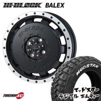 タイヤホイール4本セット MONZA JAPAN HI-BLOCK BALEX 14x4.5J 4/100 +45 MBK MUDSTAR RADIAL M/T 165/65R14 79S WL マッドスター WL ハスラー など | TIRE SHOP 4U