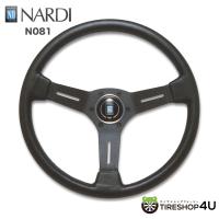 正規品 NARDI COMPETITION パンチングレザー&amp;ブラックスポーク グレークロスステッチ ステアリング ハンドル N081 ナルディ | TIRE SHOP 4U