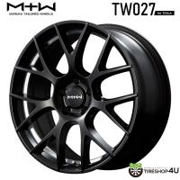 4本購入で送料無料 MTW TW027 18x8.0J 5/114.3 +33 SGB/UC セミグロスブラック/アンダーカット 新品ホイール1本価格 【代引き不可】 | TIRE SHOP 4U