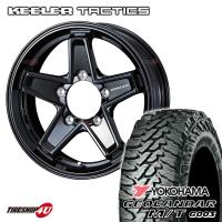 タイヤホイール4本セット KEELER TACTICS 16x5.5J 5/139.7 +22 GB YOKOHAMA GEOLANDAR M/T G003 175/80R16 91S ジオランダー ジムニー JB64 | TIRE SHOP 4U