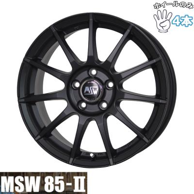 17インチホイール 5穴 マットブラック（車、バイク、自転車）の